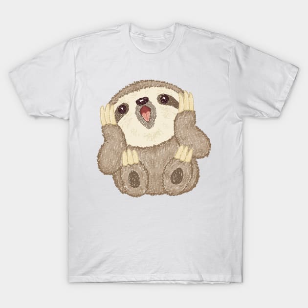 Surprised Sloth T-Shirt by sanogawa